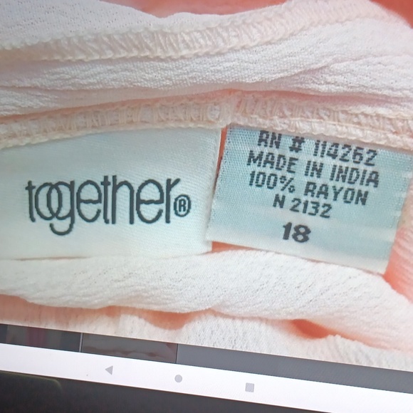 Together Maxie Dress Zipper On Side High Low Hem Size 18 NWT - Picture 4 of 7